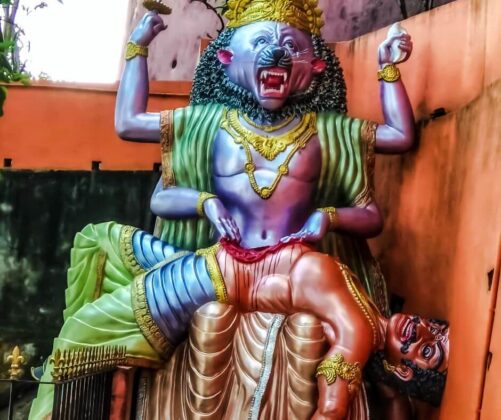 Sri Narasimha Kavacham Lyrics In Sanskrit And English